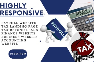 create payroll website income tax accounting finance business website