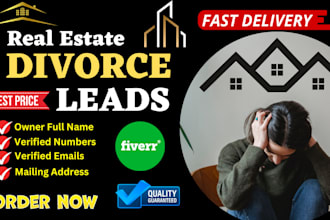 do real estate divorce leads with skip tracing for wholesaler