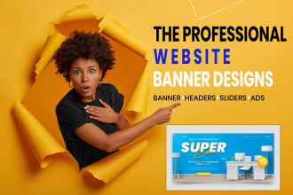 do website banner, sliders, ads, banner