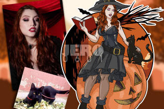 draw your halloween portrait