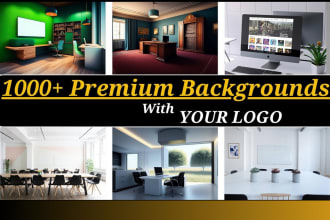 create zoom vartual background with your logo