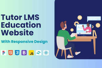 build tutor lms education website or online coaching lms