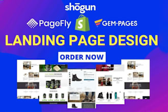 build shopify product landing page with high conversion rate optimization