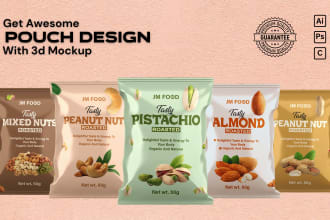 do pouch design, bag design, food and product packaging design