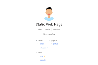 create static web pages for you