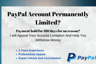 appeal to restore paypal permanent limitation