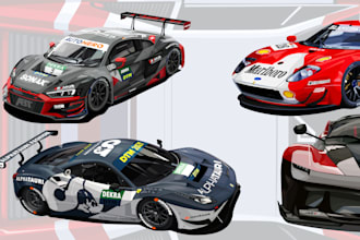 draw professional realistic car vector