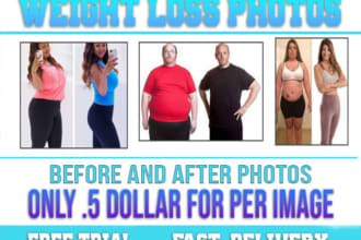 deliver before and after weight loss photos in 24hrs