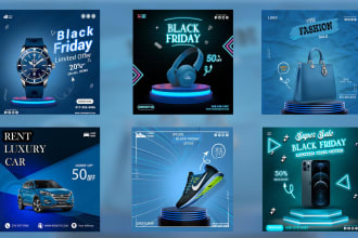 design product banner ads, social media facebook poster