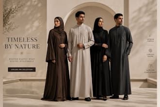 build abaya shopify website, islamic clothing store, abaya store, arabia fashion