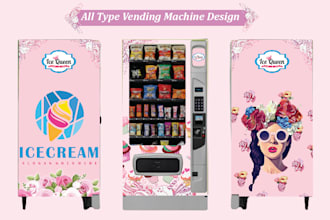 do vending machine design and creative vending machine wrap design
