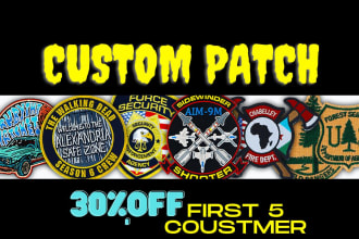 high quality custom embroidered patches with shipping