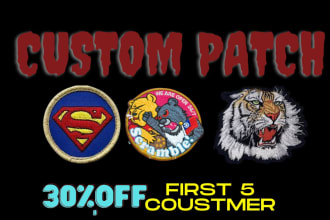make custom embroidery patches digitized and shipped