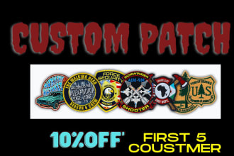 custom patch embroidery digitizing design