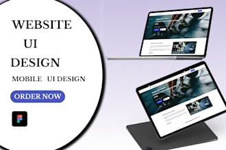 do website UI design, figma website design, website design