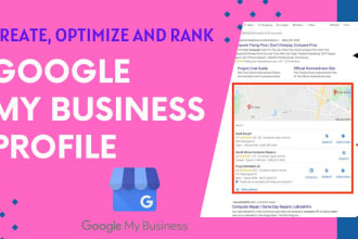 create google my business profile and optimize it