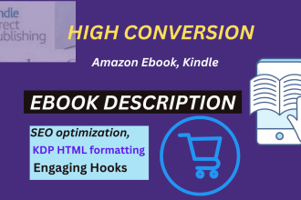 write a selling amazon kindle ebook or book listing description KDP