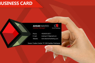 design a professional unique business card design within 3 hours