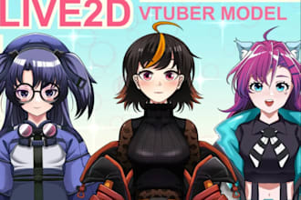design your anime model for vtuber and live2d