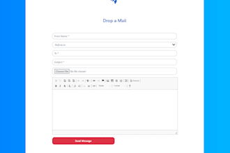 create single page mailing system