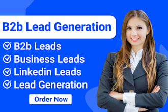do b2b lead generation for targeted b2b leads, business leads and linkedin leads