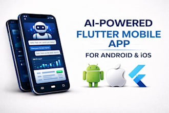 build ai powered flutter mobile app for android and ios