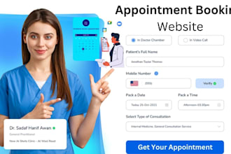 create appointment booking and calendar booking website for you