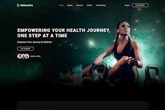 design a landing page, website or online store
