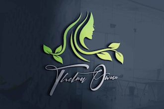 do modern minimalist 3d business logo design for you
