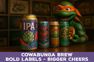 design premium craft beer and cider labels