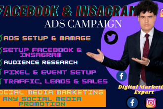 create run shopify fb ads,manage facebook ads campaign shopify instagram ads