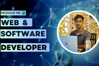 be your full stack web developer in nodejs, react, HTML, CSS