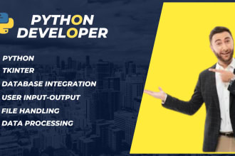 do custom tkinter software development using python