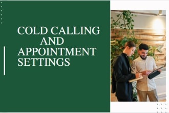 do cold calling and appointment settings