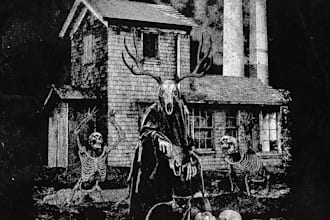 create anything dark art, horror, for merch and cover art