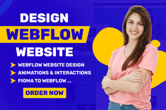design, redesign or fix webflow website, figma to webflow, webflow developer