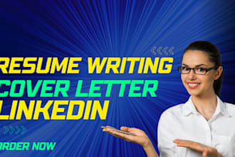 write and upgrade your resume, cv, cover letter, linkedin