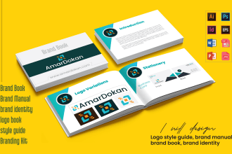design logo style guide, brand manual, brand book, brand identity in 24hrs