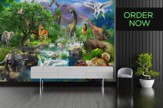 design wall art ,wallpaper, canvas, mural, decor, doodle