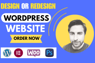 design, redesign, build, rebuild, clone, edit, fix, or revamp wordpress website