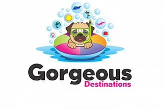 create amazing attractive travel and hotel logo design