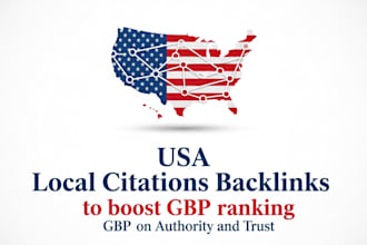 200 USA local citations backlink for gbp ranking