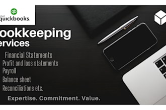 create profit and loss, financial statements, reconciliations and categorization
