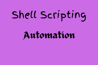 write a shell script to automate your tasks