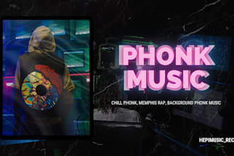 make chill phonk music for your memphis rap or hip hop scene