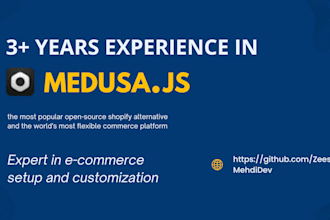 expert medusajs ecommerce setup, customization, deployment