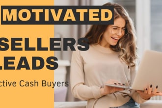 provide motivated seller leads and cash buyer with skip tracing by tloxp in bulk