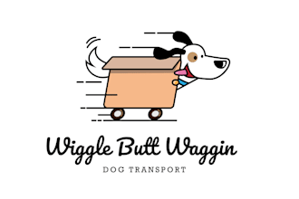 design looks nice dog transport animals logo