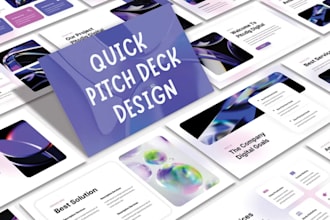 design or redesign quick powerpoint presentation and investor pitch deck in 24hr