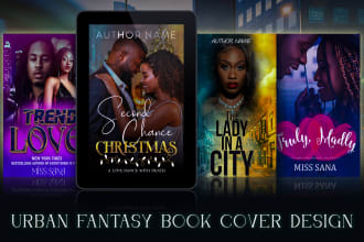 do urban book cover design, fantasy or fiction